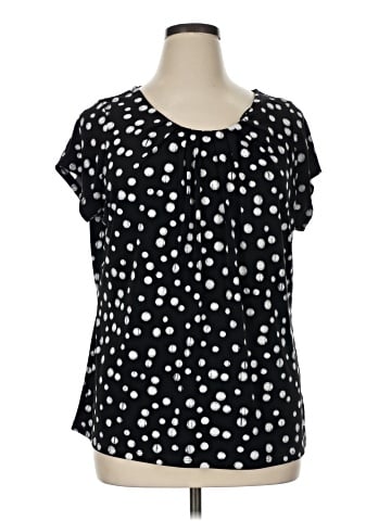 Worthington Short Sleeve Blouse (view 1)