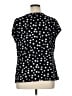 Worthington Polka Dots Black Short Sleeve Blouse Size 1X - photo 2