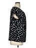 Worthington Polka Dots Black Short Sleeve Blouse Size 1X - photo 4