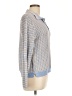 Maurices 100% Cotton Checkered-gingham Blue Pullover Sweater Size L - photo 4