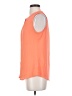 Banana Republic 100% Polyester Orange Sleeveless Blouse Size S - photo 5