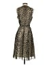 Anne Klein 100% Polyester Animal Print Brown Cocktail Dress Size 4 - photo 2