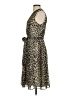 Anne Klein 100% Polyester Animal Print Brown Cocktail Dress Size 4 - photo 5