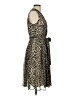 Anne Klein 100% Polyester Animal Print Brown Cocktail Dress Size 4 - photo 4