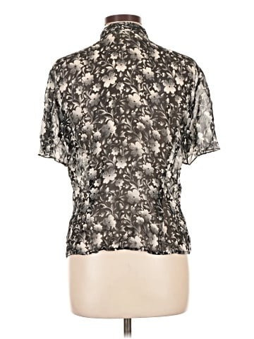 Dana Buchman Short Sleeve Silk Top (view 2)