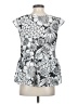Ann Taylor Factory 100% Polyester Silver Sleeveless Blouse Size XS - photo 2