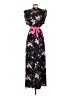 Eliza J 100% Polyester Floral Black Casual Dress Size 4 - photo 2