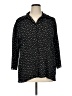 Sag Harbor Polka Dots Black 3/4 Sleeve Button-Down Shirt Size XL - photo 1