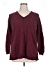 J.Jill 100% Cotton Burgundy Pullover Sweater Size XL - photo 1