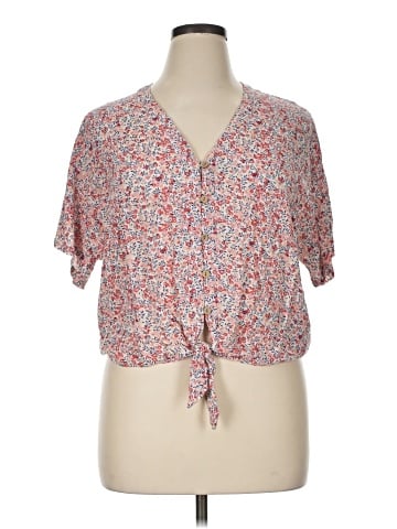 Cynthia Rowley TJX Short Sleeve Blouse (view 1)
