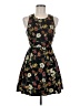 Forever 21 Floral Black Casual Dress Size M - photo 1