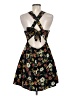 Forever 21 Floral Black Casual Dress Size M - photo 2