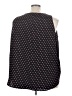 Lane Bryant Outlet 100% Polyester Polka Dots Black Sleeveless Blouse Size 22 - photo 2