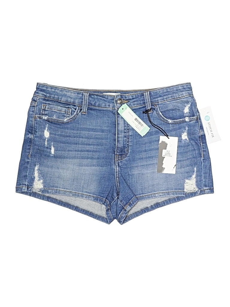 Pre-owned Studio Blue Denim Shorts In Blue