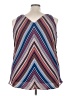 Lane Bryant 100% Polyester Blue Sleeveless Blouse Size 22 - photo 2