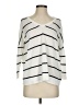 Forever 21 Stripes White Pullover Sweater Size S - photo 1