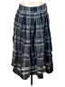 Max Studio 100% Cotton Plaid Gray Casual Skirt Size XS - photo 1