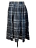 Max Studio 100% Cotton Plaid Gray Casual Skirt Size XS - photo 2