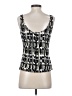 Alex Evenings Black Sleeveless Top Size S - photo 2