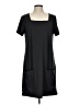 Unbranded Solid Black Casual Dress Size L - photo 1
