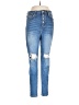 Forever 21 Hearts Blue Jeans Size 31 waist - photo 1