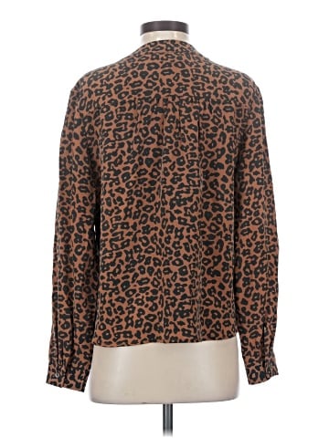 Amour Vert Long Sleeve Silk Top (view 2)