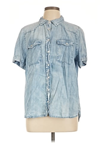 Jane and Delancey Short Sleeve Button-Down Shirt (view 1)
