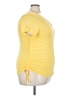 Koral Yellow Short Sleeve Top Size 3X - photo 4