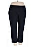 Lands' End Solid Black Active Pants Size 3X - photo 1