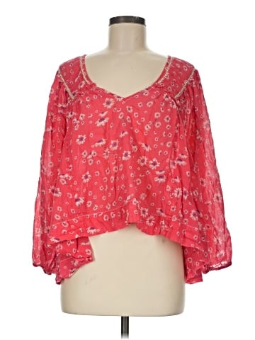 Free People 3/4 Sleeve Blouse (view 1)