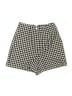 Zara Checkered-gingham Ivory Shorts Size XS - photo 1