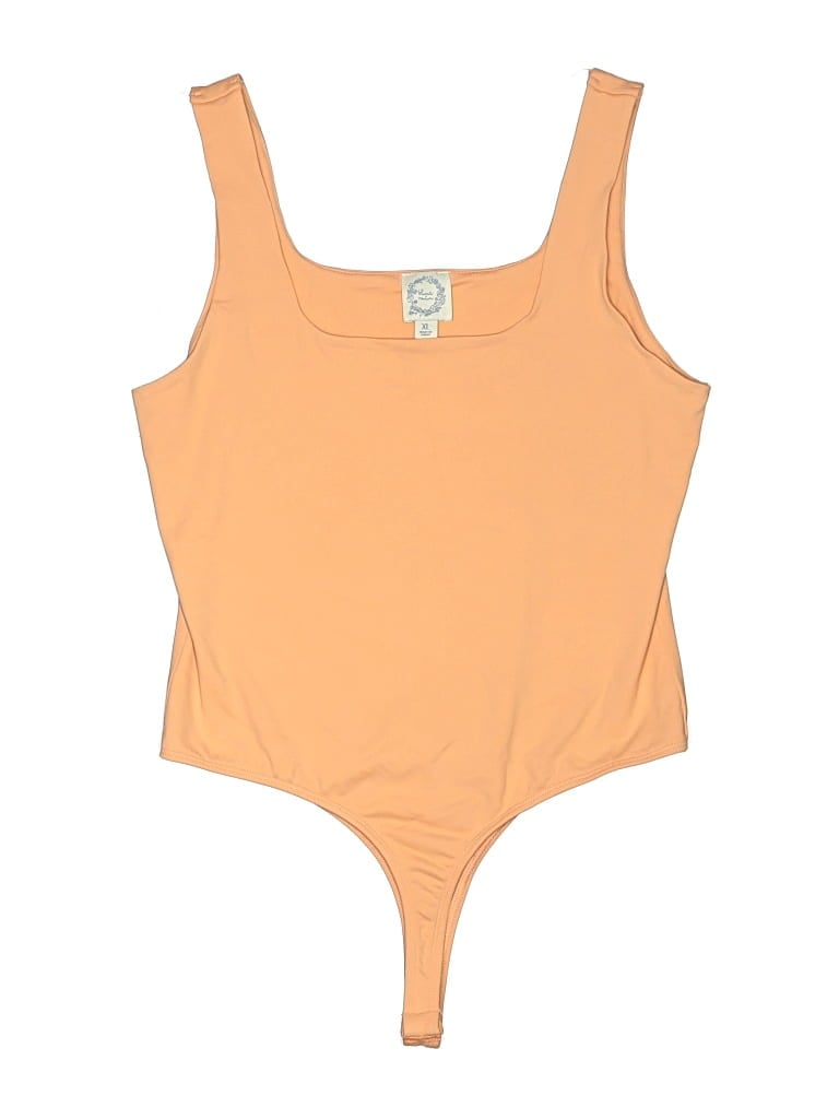 Pre-owned Blue Rain Bodysuit In Orange