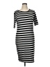 Lularoe Stripes Gray Casual Dress Size XL - photo 1