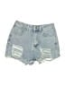 Shein Blue Denim Shorts Size XS - photo 1