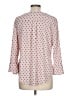 Elle Polka Dots Pink 3/4 Sleeve Top Size L - photo 2