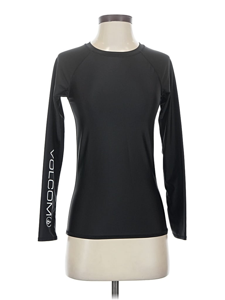 Pre-owned Volcom Long Sleeve T-shirt In Black