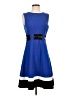 Calvin Klein Color Block Blue Casual Dress Size 4 - photo 1