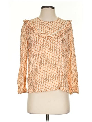 Madewell Ruffle-Yoke Prairie Top in Cutout Blooms (view 1)