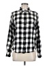 CALVIN KLEIN JEANS Checkered-gingham Black Long Sleeve Button-Down Shirt Size M - photo 1