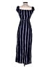 Express 100% Rayon Stripes Blue Casual Dress Size S - photo 2