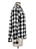 CALVIN KLEIN JEANS Checkered-gingham Black Long Sleeve Button-Down Shirt Size M - photo 4