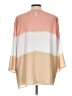 Alfred Dunner 100% Polyester Color Block Tan 3/4 Sleeve Blouse Size L - photo 2