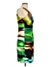 Bisou Bisou Graphic Green Cocktail Dress Size 10 - photo 4