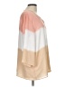Alfred Dunner 100% Polyester Color Block Tan 3/4 Sleeve Blouse Size L - photo 4