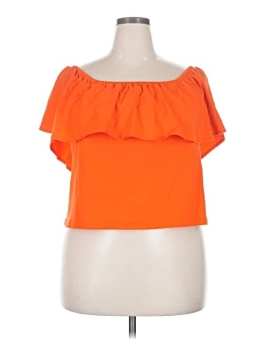 ELOQUII Short Sleeve Top (view 1)