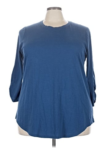 Lane Bryant 3/4 Sleeve T-Shirt (view 1)