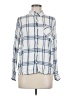 Woolrich 100% Rayon Plaid Blue Long Sleeve Button-Down Shirt Size M - photo 1