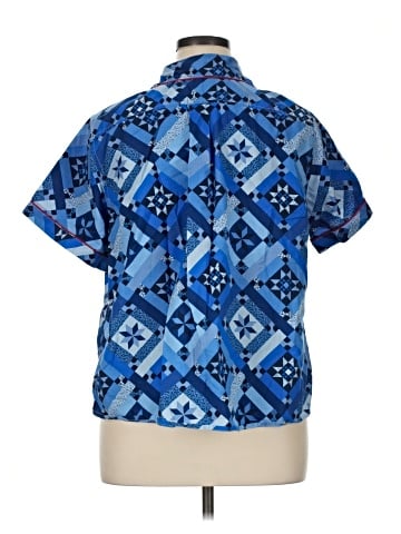 Lands' End Short Sleeve Blouse (view 2)
