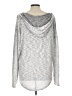 Cupio Metallic Silver Pullover Sweater Size L - photo 2