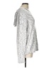 Cupio Metallic Silver Pullover Sweater Size L - photo 4